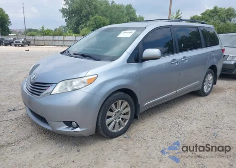 2017 Toyota Sienna Xle 7 Passenger z USA, uszkodzony, nr VIN 5TDDZ3DC4HS156256